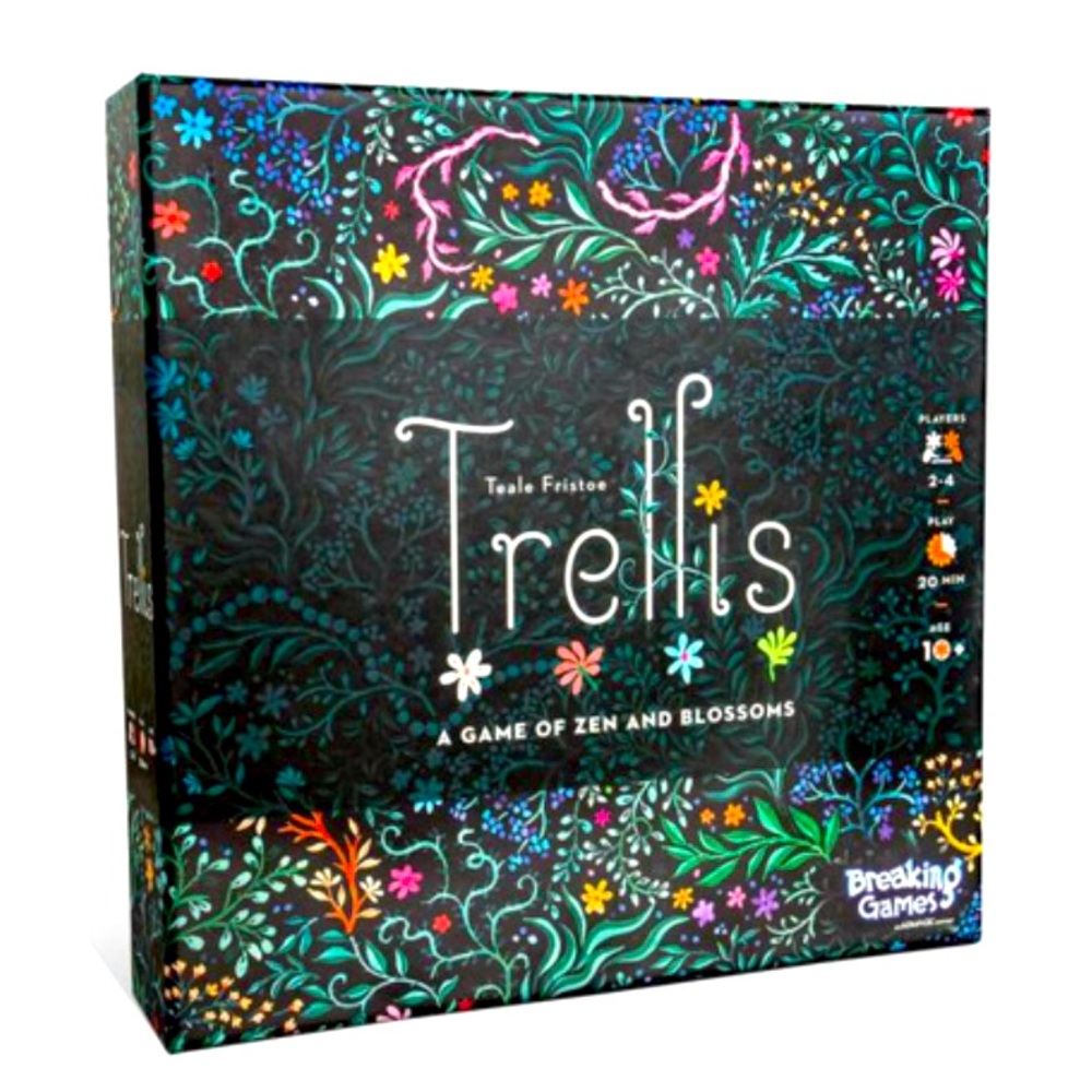 NEW NIB Trellis A Board Game of Zen and Blossoms By Breaking Games Strategy HTF